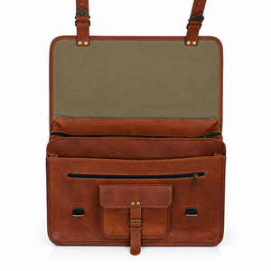 Grove Leather Messenger Bag