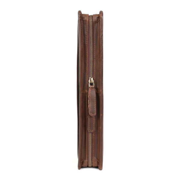 Load image into Gallery viewer, Premium Buffalo Leather Zippered Padfolio
