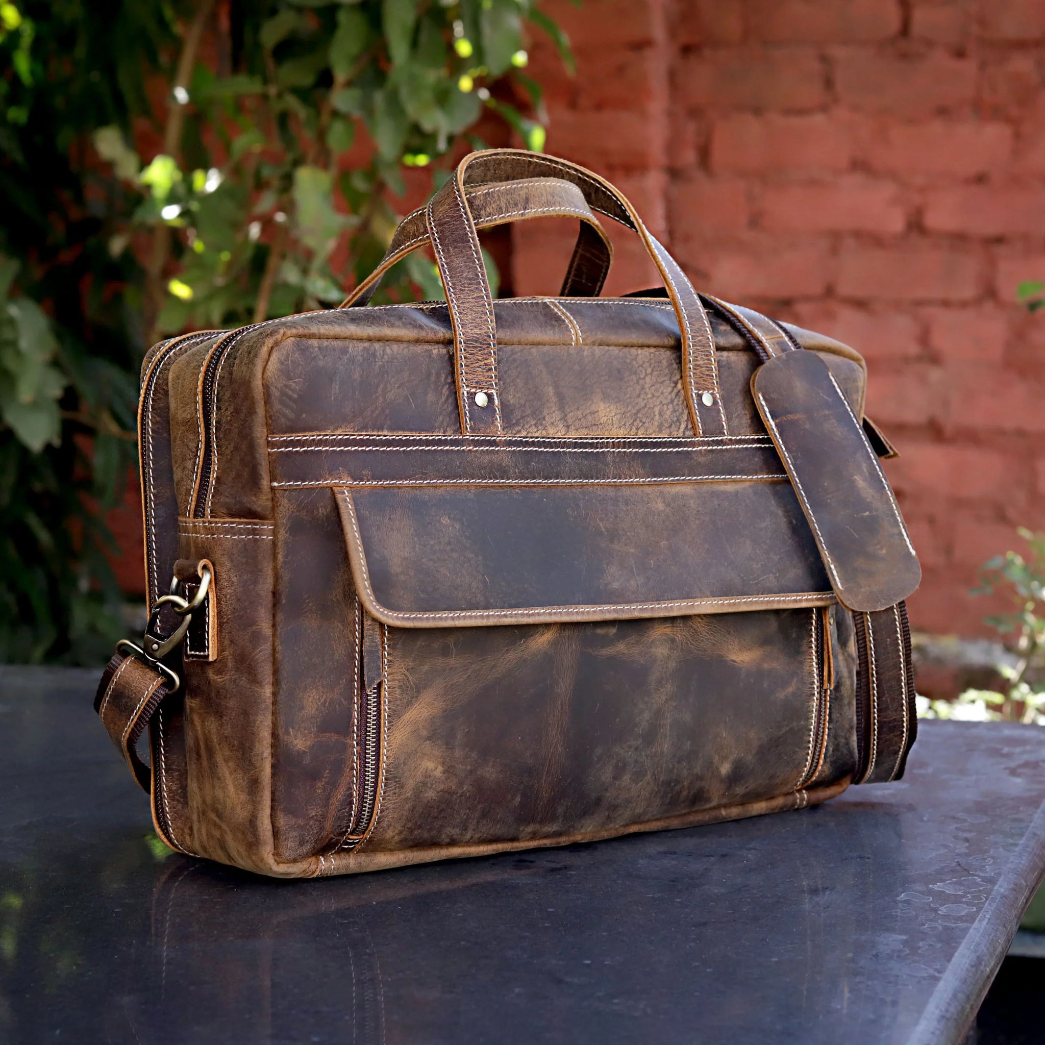 american leather dylan backpack Dylan Brown Buffalo Leather Briefcase – Emerson Leather Bags