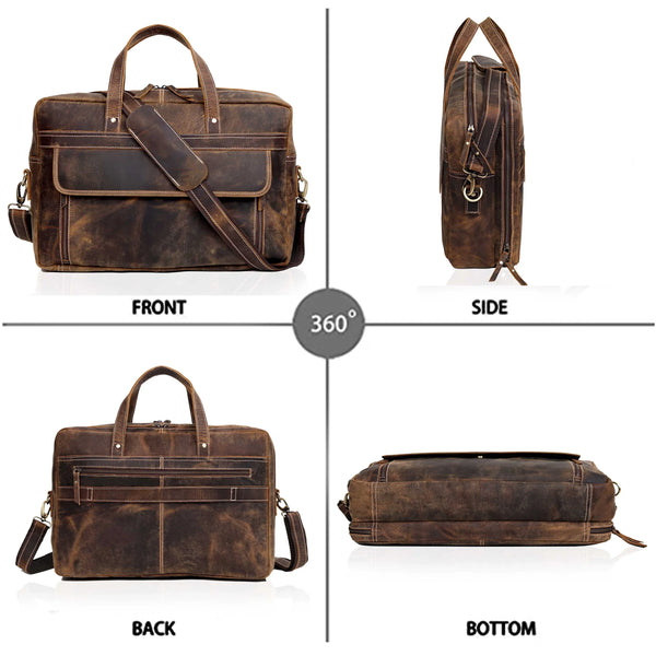 Load image into Gallery viewer, Dylan Buffalo Leather Briefcase
