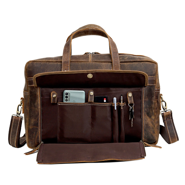 Load image into Gallery viewer, Dylan Buffalo Leather Briefcase
