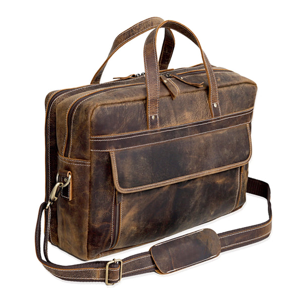 Load image into Gallery viewer, Dylan Buffalo Leather Briefcase
