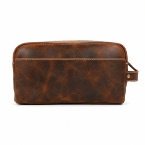 Juniper Buffalo Leather Toiletry Bag