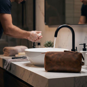 Griffin Buffalo Leather Toiletry Bag