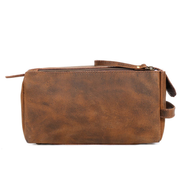 Load image into Gallery viewer, Griffin Buffalo Leather Toiletry Bag
