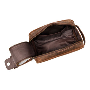 Harrison Buffalo Leather Toiletry Bag