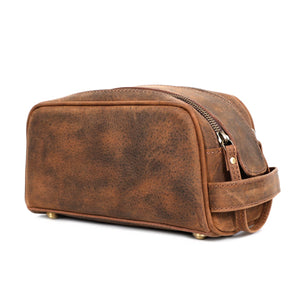 Harrison Buffalo Leather Toiletry Bag