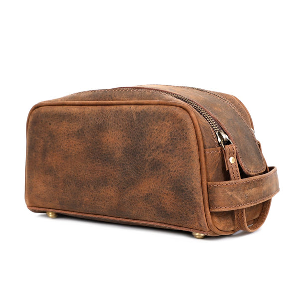 Load image into Gallery viewer, Harrison Buffalo Leather Toiletry Bag

