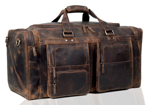 Dean Buffalo Leather Duffel Bag for Men