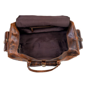 Soren Buffalo Leather Duffel Bag for Men