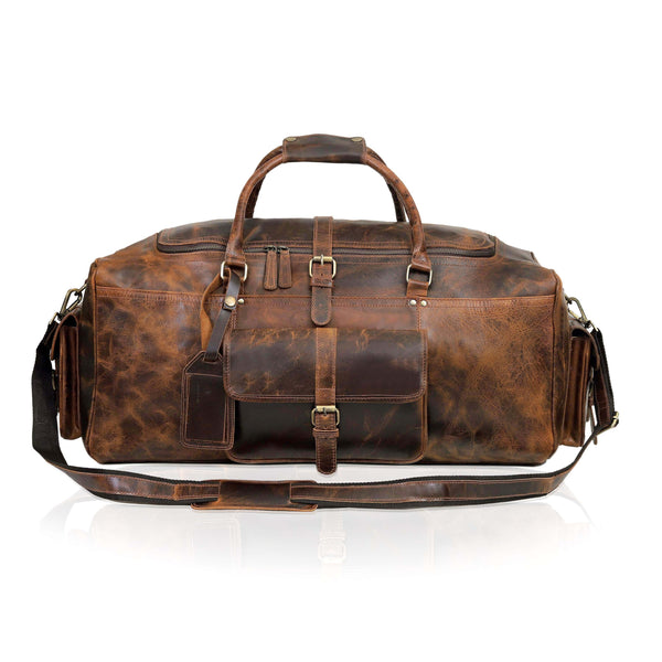 Load image into Gallery viewer, Soren Buffalo Leather Duffel Bag for Men
