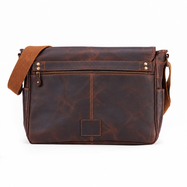 Load image into Gallery viewer, Wesley Buffalo Leather Messenger Bag
