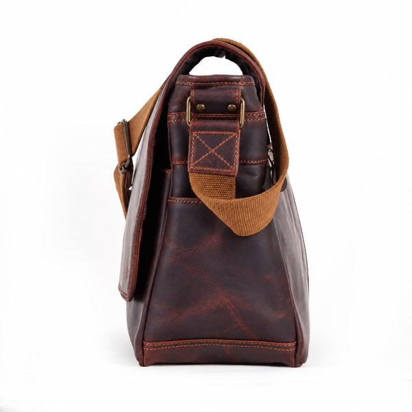 Load image into Gallery viewer, Wesley Buffalo Leather Messenger Bag
