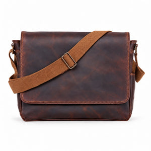 Wesley Buffalo Leather Messenger Bag