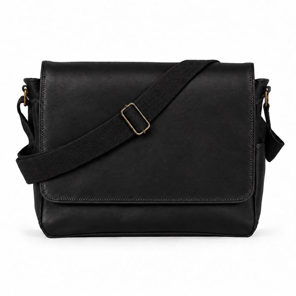 Load image into Gallery viewer, Wesley Buffalo Leather Messenger Bag
