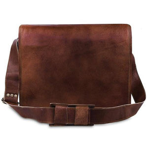 Ridge Leather Messenger Bag for Men