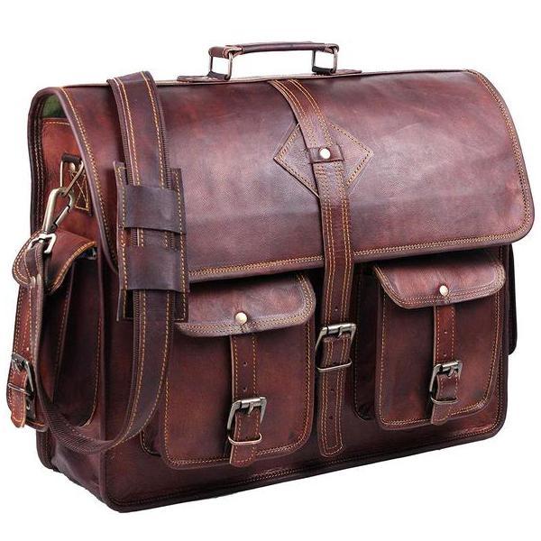 Emerson online Pacific Buffalo Leather Briefcase 16