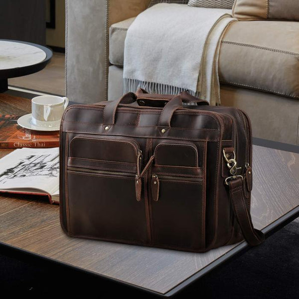 Load image into Gallery viewer, Hawk Leather Briefcase
