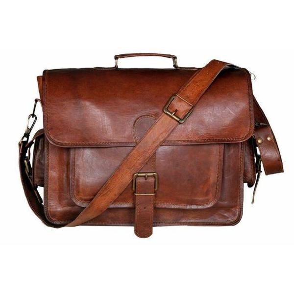 Perry Leather Messenger Bag for Men