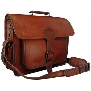 Perry Leather Messenger Bag for Men