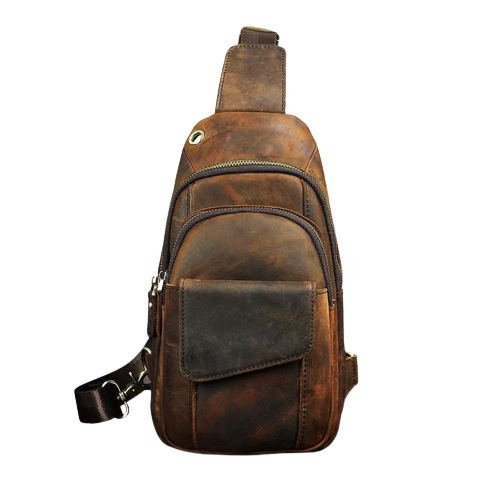Load image into Gallery viewer, Cali Cowhide Leather Sling Bag
